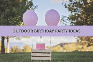 Outdoor birthday party based on a theme