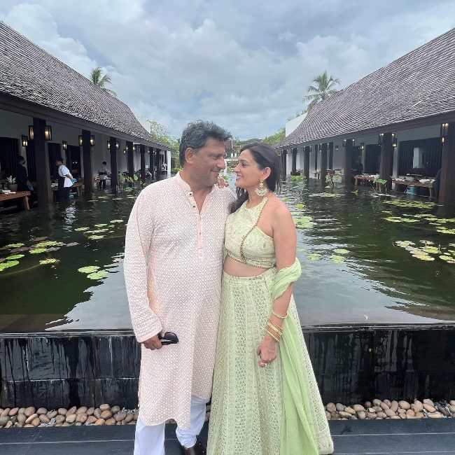 Smita Bansal and Ankush Mohla in October 2022 (Smita Bansal / Instagram) Smita Bansal and Ankush Mohla in October 2022