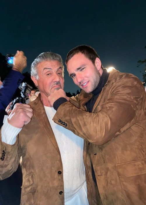 Jackson White (Right) as seen with Sylvester Stallone in October 2022 (Jackson White / Instagram) Jackson White (Right) as seen with Sylvester Stallone in October 2022