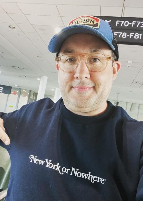 P. J. Byrne as seen in a selfie in New York City, New York in May 2022 (P. J. Byrne / Instagram) P. J. Byrne as seen in a selfie in New York City, New York in May 2022